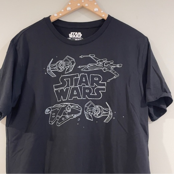 Star Wars Mad Engine Graphic T-Shirt Size Large, Spacecore Cosmic Y2K Retro, NEW - Picture 2 of 3